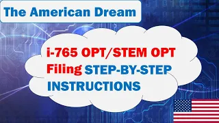 i 765 Online Filing STEM OPT or OPT    Step by Step Instructions for STEM OPT Extension or OPT