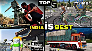 Top 5 Crazy Indian Games For Android..Best Open World Indian Game high graphics 2024
