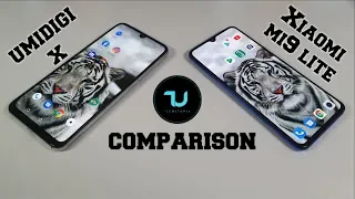 Umidigi X vs Xiaomi MI9 Lite Camera comparison/Screen/Size/Sound Speakers/Design! Review