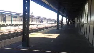 (Shaky Cam) Train Arrival Action: 25 Avenue (Coney Island Plat, Middle)
