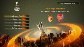 PES 2017 Uefa Europa League - AS Monaco FC vs Arsenal Match 1