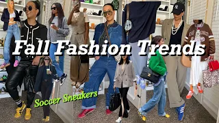 FALL FASHION SHOE TRENDS | Styling Soccer Sneakers For Fall, Fall Outfit Ideas | Crystal Momon