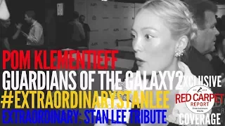 Pom Klementieff #GotG2 interviewed at the Extraordinary Stan Lee Tribute #ExtraordinaryStanLee