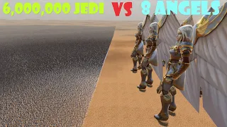 6,000,000 Jedi vs 8 Angels (Seraph Generals) | Ultimate Epic Battle Simulator 2