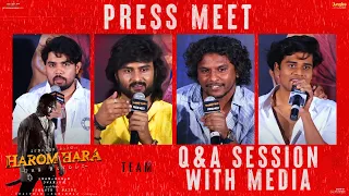 HAROMHARA Team Q&A Session With Media At Press Meet | Sudheer Babu | Malvika | YouWe Media