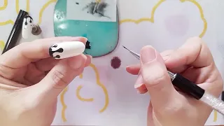 vẽ giọt nước nail