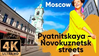 4K Moscow Drive 🚘 Zamoskvorechye district during Quarantine 😷 Pyatnitskaya st. - Novokuznetskaya st.
