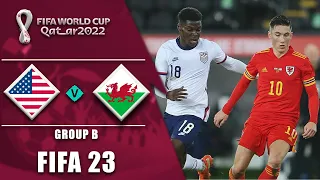 США - УЕЛЬС. World Cup Qatar 2022. ГРУПА B. ФУТБОЛ. USA vs Wales. fifa 23