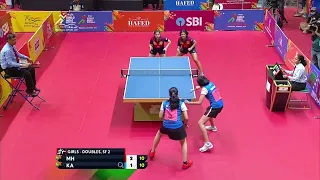 SBI khelo India youth games 2022 table tennis girls double sami final haryana v/s Delhi 🏓