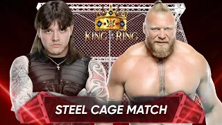 WWE 2K23 - Steel Cage Match - Brock Lesnar VS Dominik Mysterio | WWE King of the Ring