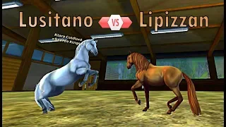 SSO Lusitano VS Lipizzan - Dressage Battle