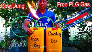 Free LPG Gas - How to make Free Energy Gas from Cow Dung | Amazing technology to use as Human Dung.