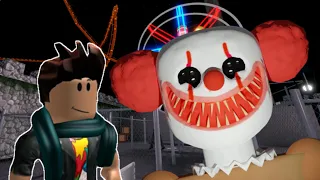 Escape Mr crazy's carnival scary obby hard mode with jumpscares walkthrough (4K) 60FPS