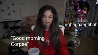 Corpse's morning voice jump scares Rae