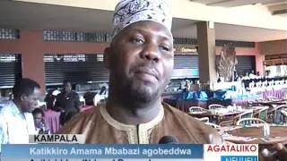 Katikkiro Amama Mbabazi agobeddwa