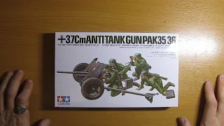 Обзор набора 3.7 mm ANTITANK GUN Pak 35/36 Tamiya1/35