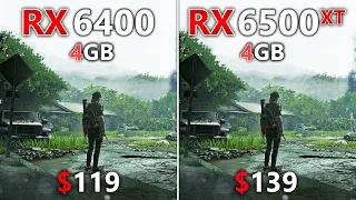 RX 6400 vs RX 6500 XT (PCIE 3.0) - Test in 18 Games