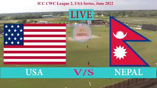 LIVE: Nepal vs USA , ICC CWC League 2 Cricket | Nepali Commentary and Discussion Live