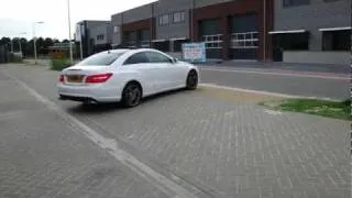 Mercedes Benz E350 CGI Coupe RVS Duplex Sportuitlaat op maat Maxi Performance