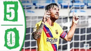 Deportivo Alves 0-5 Barcelona •Messi score twice & puig 2 assists |Highlights & Goals to End LaLiga