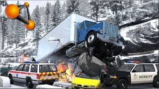 BeamNG Drive Insane Trucking Crashes #2 - Insanegaz