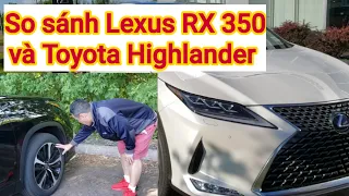 Mua Xe Lexus RX350 hay Toyota Highlander Đây ?