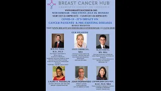 Reality Check from Covid Survivors & Doctors: Breast Cancer Hub organized WebSeminar,July 20th 2020