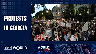 Massive protests in Georgia over "foreign agent" bill | Nino Kalandadze