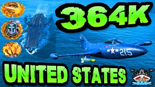 United States drückt 364K DMG *LUFT-TERROR* *WTF* "300K Club" ⚓️ in World of Warships 🚢