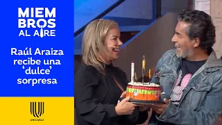 ¿Nuevo romance? Raúl Araiza recibe una 'dulce' sorpresa de cumpleaños | Miembros al aire