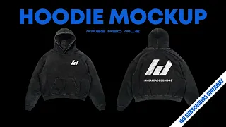 Create Realistic Hoodie Mockup & Free PSD file Giveaway | Streetwear Photoshop Tutorial