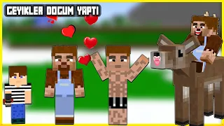 MINECRAFT DEER BABIES WERE BORN, ARDA AND ALI WENT FOR A WALK 🥰😍 Minecraft