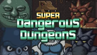 Super Dangerous Dungeons - All Bosses & Ending (No Deaths)