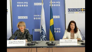 OSCE Chairperson-in-Office and OSCE Secretary General joint press conference on 29 June 2021