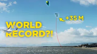 FLYING HIGH: World Record of the HIGHEST Kitesurfing Jump?!