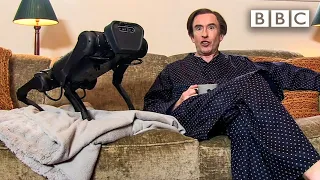 Alan Partridge faces his fears and adopts a robot dog 😰 🐶 - BBC