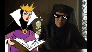 GOT Memes - Olenna Tyrell (aka The Evil Queen / Witch) prepares the poison for Joffrey Baratheon