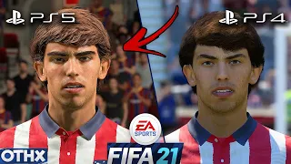 FIFA 21 | NEW PS5  vs PS4 |  Atletico Madrid Faces Comparison! @Onnethox