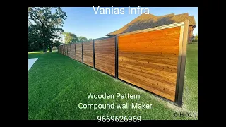 #wall #woodenwall #compoundwall #boundarywall #designwall call 9669626969