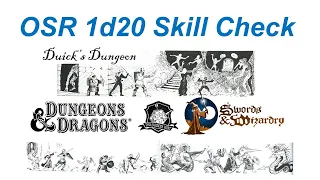 OSR 1d20 skill checks AD&D Advanced Dungeons Dragons