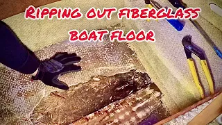 Repairing rotted boat floor (Part 1)