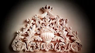 Large carved Crown with CNC. Огромная резная корона на ЧПУ