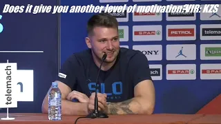 OU! Luka Doncic with EPIC ANSWER on Ante Zizic comment about Luka's lack of defense. Dragic involved