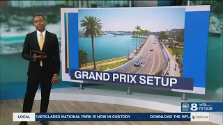 Crews begin setting up for Firestone Grand Prix of St. Petersburg