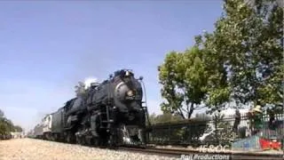 Santa Fe 3751 Blasting through Upland Metrolink Station