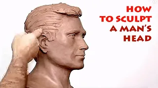 How to sculpt a man’s head? Alexander Cherkov demonstrates male head sculpture of clay