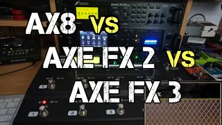 Axe FX III vs Axe FX II vs AX8