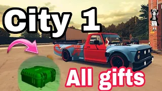 All gift in City 1 Car parking multiplayer | Car parking multiplayer all gifts in city 1