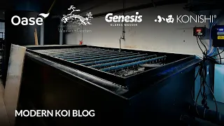 Modern Koi Blog #6105 - Volkers freistehender Genesis Gigantenbürstenfilter mit Megabioturm