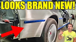 We Spent 60 Hours Restoring The Body & Interior Of My Abandoned DeLorean & It Looks BRAND NEW!